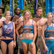The Levu Tribe of Suvivor’s Heroes Vs. Healers Vs. Hustlers. Katrina Radke is in the front row, far right.